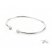 Твърда Гривна с Диаманти от 18К Бяло Злато Bloom Jewellery